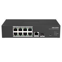 Switch PoE Hikvision - 8 puertos RJ45 FE + 1 puerto Gigabit RJ45