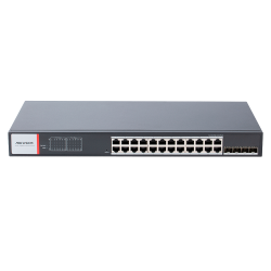 Switch PoE Hikvision - 24 puertos RJ45 GE POE + 4 puertos Gigabi