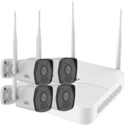 Kit TVCC Wifi Uniview | NNVR WiFi 8 canali e 4 Telecamere Bullet WiFi 4MP