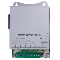 Alimentatore a commutazione - uscita DC 12 V 5 A / 60 W - 8 usci