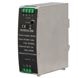 Alimentatore a commutazione - uscita DC 48 V 5 A / 240 W - 2 usc