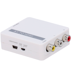Convertitore AV a HDMI - 1 entrata AV - 1 uscita HDMI - Risoluzi