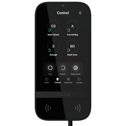 Tastiera con touch screen IPS e lettore RFID - Attivazione/disat