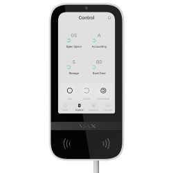 Tastiera con touch screen IPS e lettore RFID - Attivazione/disat