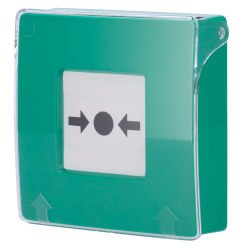 Pulsante manuale di allarme antincendio verde - Senza fili 868 M