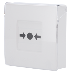 Pulsante manuale di allarme antincendio bianco - Senza fili 868 