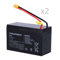 Batteria per TEMPEST-BAT300 URFOG - 12V / 9Ah - Connettori speci