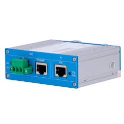 PoE Splitter
 - Per telecamere IP no PoE
 - Ingresso RJ45 (PoE) 