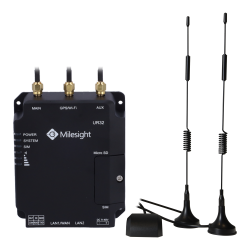 Milesight - Router Industriale 4G GPS PoE - 2 porte Ethernet RJ4