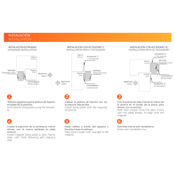 Ventosa elettromagnetica Dorcas - Per porta semplice - Forza di 
