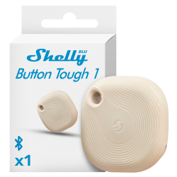Shelly Blu Button Tough 1 Moka - Bluetooth - Consente di control