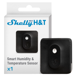 Shelly Blu HT Nero - Bluetooth - Sensore HT - Resistente all'acq