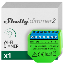 Shelly Dimmer 2 - WiFi 2.4 GHz IEEE802.11 b/g/n - Dimmer - Suppo