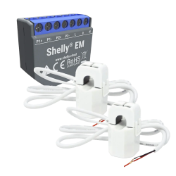Shelly EM + 2 x 50A - WiFi 2.4 GHz IEEE802.11 b/g/n - Misuratore
