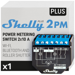 Shelly Plus 2PM - WiFi 2.4 GHz IEEE802.11 b/g/n / Bluetooth -  I