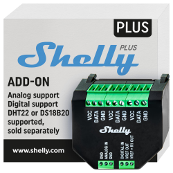 Shelly Plus AddOn - WiFi 2.4 GHz IEEE802.11 b/g/n / Bluetooth - 
