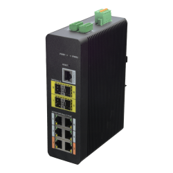 Switch HiPoE X-Security - 6 porte PoE (RJ45) + 4 porta Uplink (S