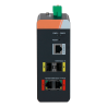 Switch PoE X-Security su Guida DIN - 2 porte PoE RJ45 + 2 SFP - 