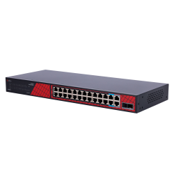 Safire Switch Hi-PoE - 24 porte + 2 SFP Uplink + 2 Uplink RJ45 -