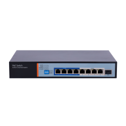 Switch Hi-PoE Multigagibit 2,5Gbps - 8 porte PoE + 1 Uplink SFP 