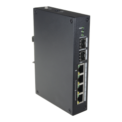 Switch PoE X-Security - 4 porte PoE + 2 porte SFP di fibra - Vel