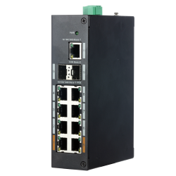 Switch Industrial X-Security - 8 porte RJ45 + 2 porte SFP + 1 po