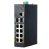Switch Industrial X-Security - 8 porte RJ45 + 2 porte SFP + 1 po