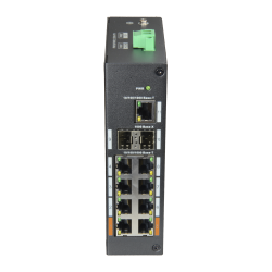 Switch Industrial X-Security - 8 porte RJ45 + 2 porte SFP + 1 po