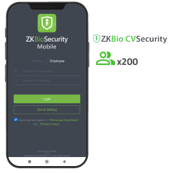 Licenza APP di ZKBio CVSecurity - Capacit? 200 utenti - Apertura