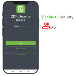 Licenza APP di ZKBio CVSecurity - Capacit? 5 amministratori - Ge