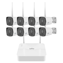 Kit di Videosorveglianza Uniview - Connessione Ethernet e WiFi -