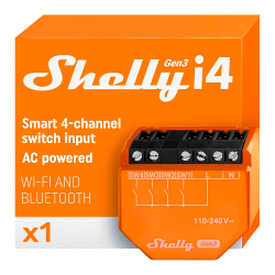 Shelly i4 Gen3 - WiFi 2.4 GHz IEEE802.11 b/g/n / Bluetooth - Int