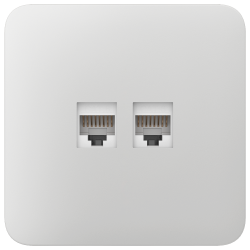 Tapa lateral para enchufe Ethernet - Compatible con AJ-OUTLETCOR