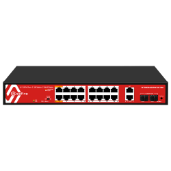 Safire Switch Hi-PoE - 16 porte PoE + 2 SFP + 2 RJ45 - Velocit p
