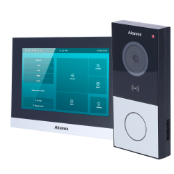 Kit de videoportero Linux - 2 hilos  WiFi | Placa y monitor - Au