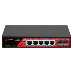 Safire Switch PoE - 4 puertos PoE + 1 Uplink RJ45 + 2 SFP (1G/2,