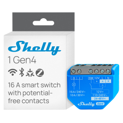 Shelly 1 Gen4 - WiFi 2.4 GHz / Bluetooth / Zigbee -  Interruttor