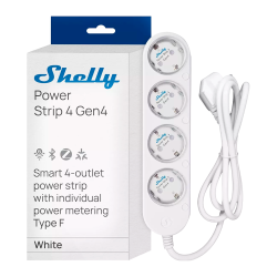 Shelly Power Strip 4 Gen4 White - WiFi 2.4 GHz / Bluetooth / Zig