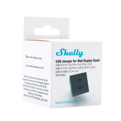 Shelly USB charger for Wall Display Stand Black - Cargador USB-A
