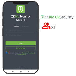 Licenza APP di ZKBio CVSecurity - Capacit 1 amministratore - Ges