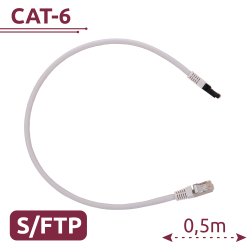 Cavo SFTP - Ethernet - Connettori RJ45 - Categoria 6A - 0,5 m - 