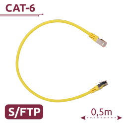 Cavo SFTP - Ethernet - Connettori RJ45 - Categoria 6A - 0,5 m - 