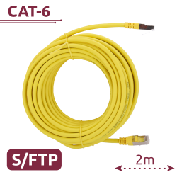 Cavo SFTP - Ethernet - Connettori RJ45 - Categoria 6A - 2 m - Co