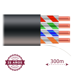 Cavo UTP Categoria 5E - Conduttore CCA 24AWG - Bobina da 305 met