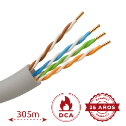 Cavo UTP Safire senza alogeni - Categoria 5e - Soddisfa il test 
