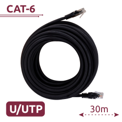 Cavo UTP - Ethernet - Connettori RJ45 - Categoria 6 - 30 m - Col