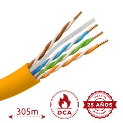 Cable UTP uniview libre de halgenos - Categora 6 - Cumple con 90