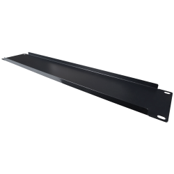 Pannello cieco per rack standard 19" - Formato 2U - Colore nero