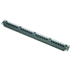 Patch panello di 24 porte UTP/RJ45 - Formato per rack - Ammette 