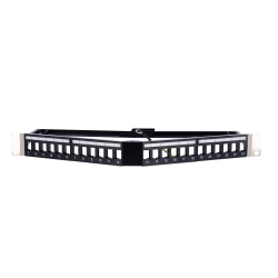 Patch panel angolare vuoto - 24 porte FTP - Formato per rack 1U 